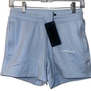 Alphalete Women's Essential Core Shorts Light Ice Blue Size XXS Gym
Travel NWT